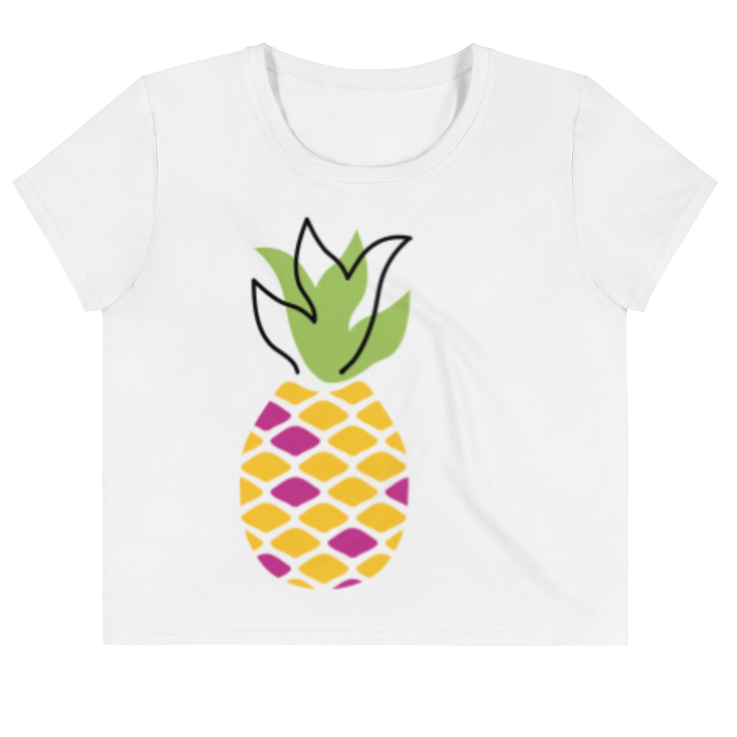 Ananas All-Over Print Crop Tee