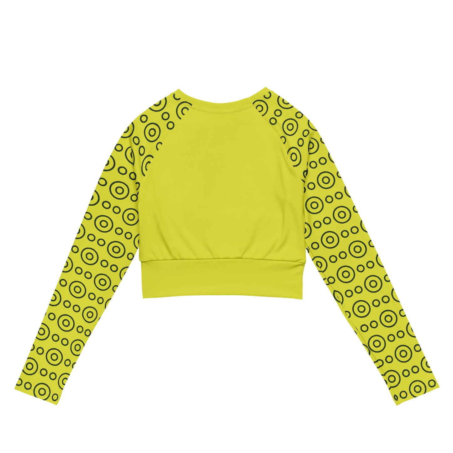 Raw banana Recycled long-sleeve crop top