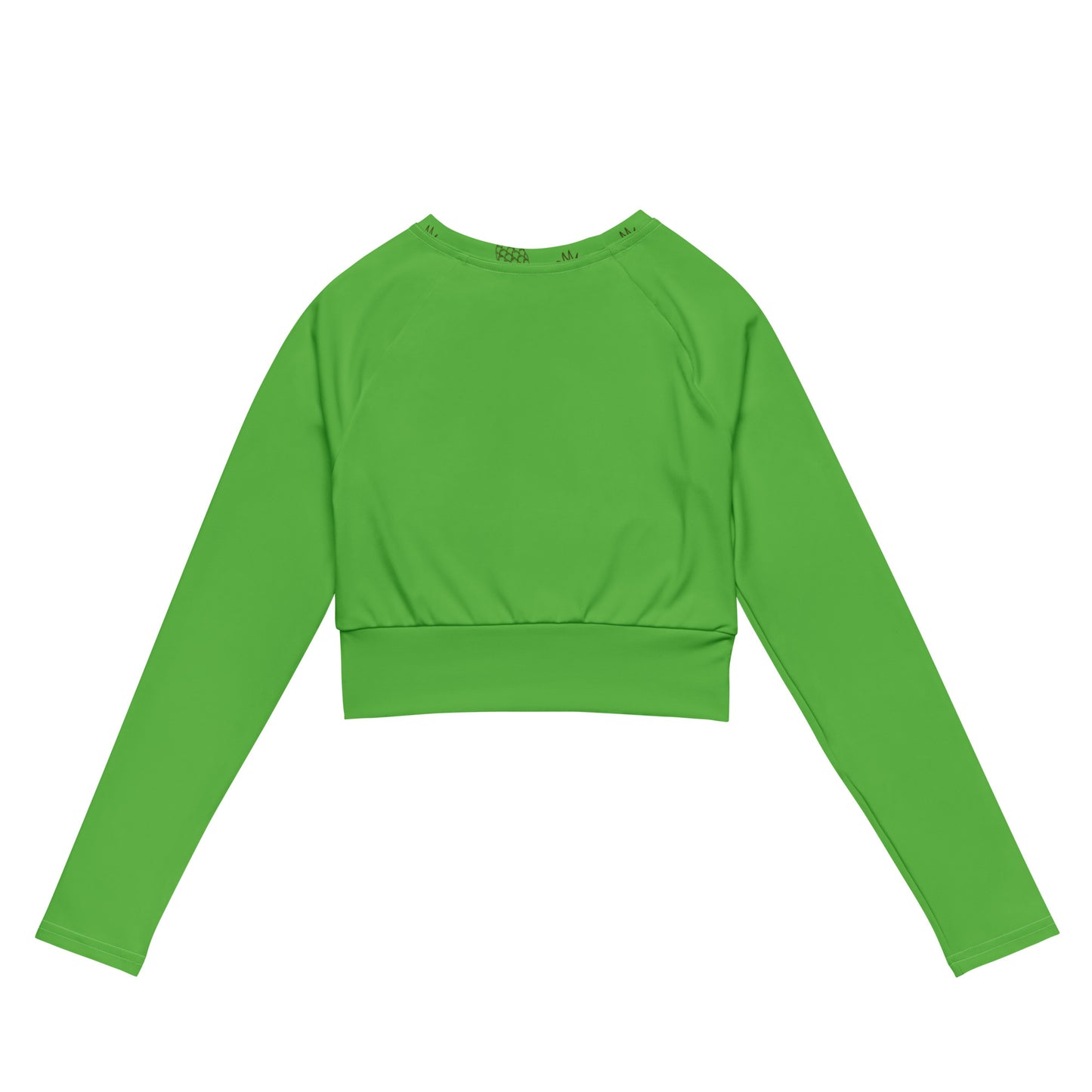 Super green Recycled long-sleeve crop top