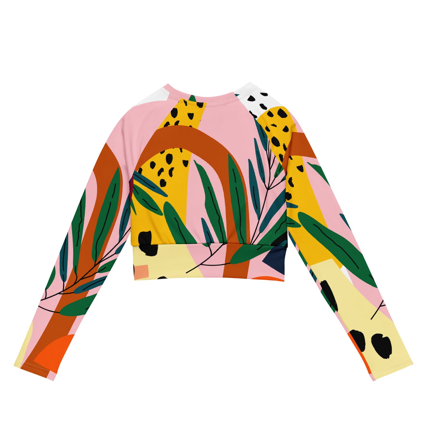 Jungle Recycled long-sleeve crop top