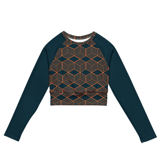 Ocean Recycled long-sleeve crop top