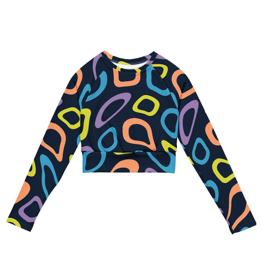 Disco Recycled long-sleeve crop top