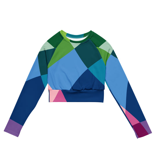 Colors Recycled long-sleeve crop top