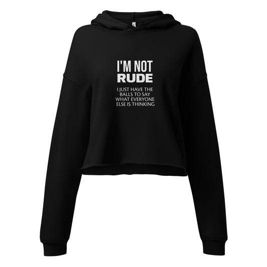 Rude Crop Hoodie