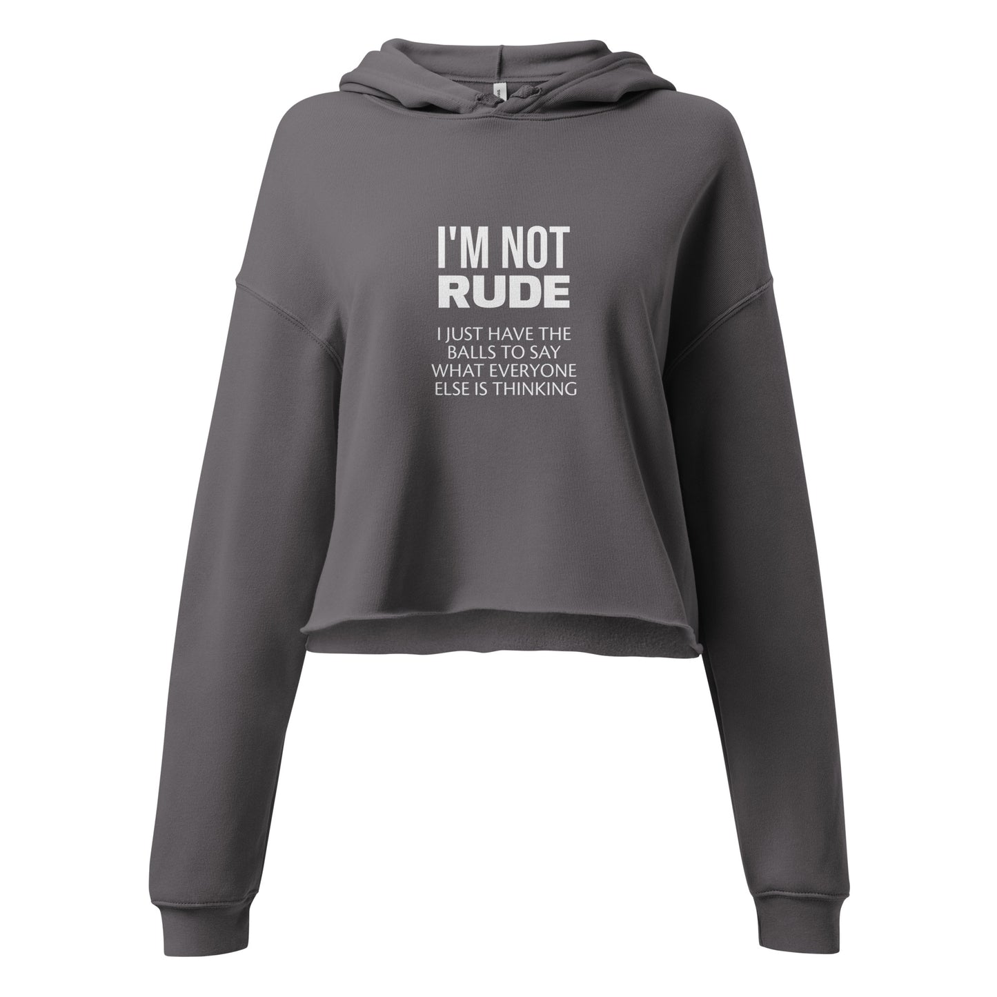 Rude Crop Hoodie